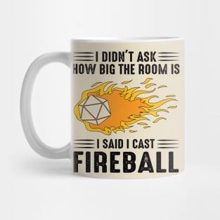 I cast Fireball Wizard Sorcerer DM Gift TTRPG Mug